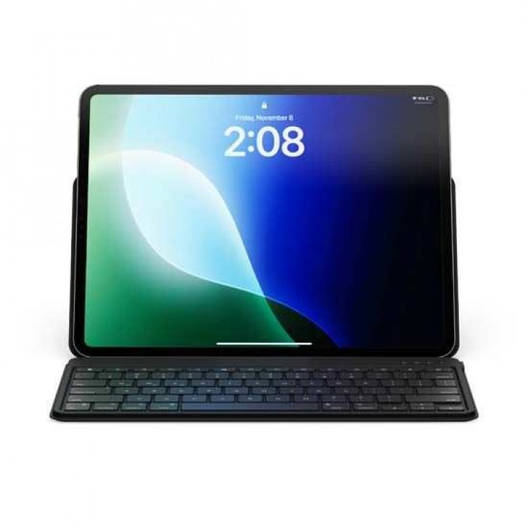 SATECHI ONTHEGO Ασύρματο πληκτρολόγιο Bluetooth Αλουμινίου QWERTY - ΜΑΥΡΟ - SA-ST-KOTGK-EN