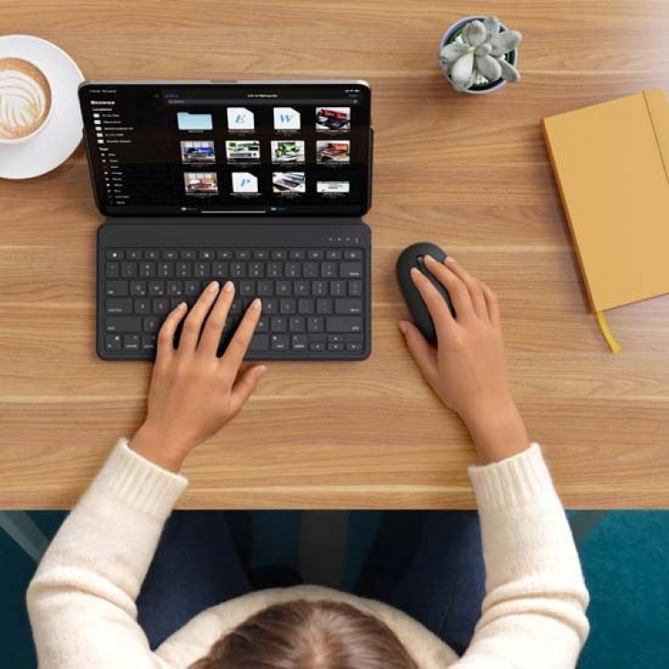 SATECHI ONTHEGO Ασύρματο πληκτρολόγιο Bluetooth Αλουμινίου QWERTY - ΜΑΥΡΟ - SA-ST-KOTGK-EN