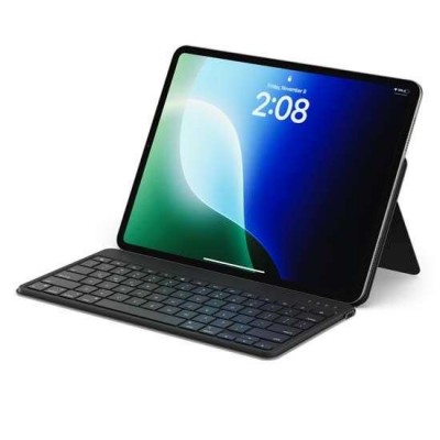 SATECHI ONTHEGO Ασύρματο πληκτρολόγιο Bluetooth Αλουμινίου QWERTY - ΜΑΥΡΟ - SA-ST-KOTGK-EN