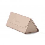 SATECHI Δερμάτινη έξυπνη θήκη για Οπτικά/Γυαλιά με λειτουργία FindAll/Apple Find My tracking και ασύρματη φόρτιση - Desert ΡΟΖ - SA-ST-LFAGCR