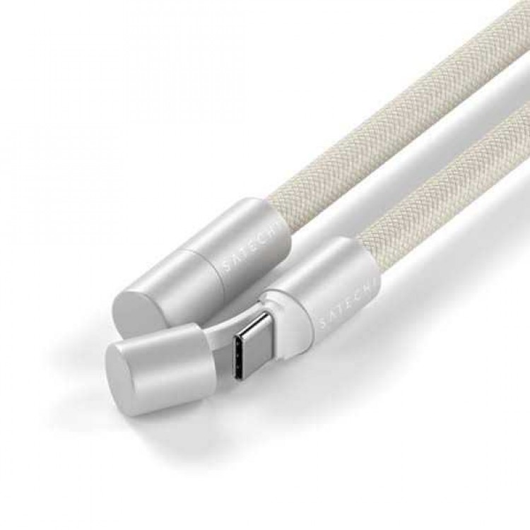 SATECHI OntheGo 2-σε-1 60W USB-C Lanyard Universal Crossbody ιμάντας με ενσωματωμένο Braided καλώδιο δεδομένων για SMARTPHONES, 1.5μ, - ΜΠΕΖ - SA-ST-LOTGLW