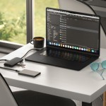 Satechi Aluminum 8-σε-1 USB-C 100W Multi-Port Adapter 8K HDMI σε Ethernet V3 HUB - ΑΣΗΜΙ - SA-ST-P8KES