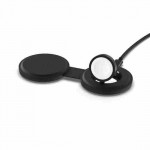 SATECHI OntheGo 2-in-1 Ασύρματος Φορτιστής με Αναδιπλούμενη Qi2 βάση για Αpple iPhone, Apple Watch Series 15W - ΜΑΥΡΟ - SA-ST-QTG21K