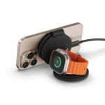 SATECHI OntheGo 3-in-1 Ασύρματος Φορτιστής με Αναδιπλούμενη Qi2 βάση για Αpple iPhone, APPLE AIRPODS, Apple Watch Series 15W - ΜΑΥΡΟ - SA-ST-QTG31K