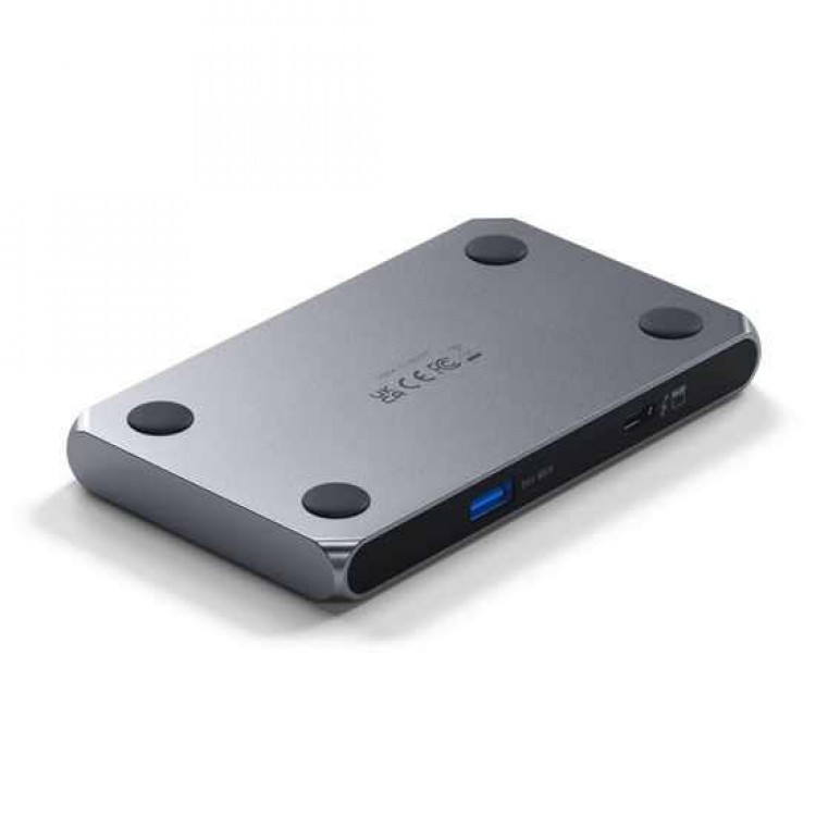 Satechi Αλουμινίου Thunderbolt 4 5-in-1 Slim Multiport Hub 6XΘύρες, εως 40 Gbps - ΓΚΡΙ - SA-ST-T4SHM-EU