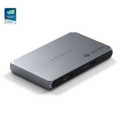 Satechi Αλουμινίου Thunderbolt 4 5-in-1 Slim Multiport Hub 6XΘύρες, εως 40 Gbps - ΓΚΡΙ - SA-ST-T4SHM-EU