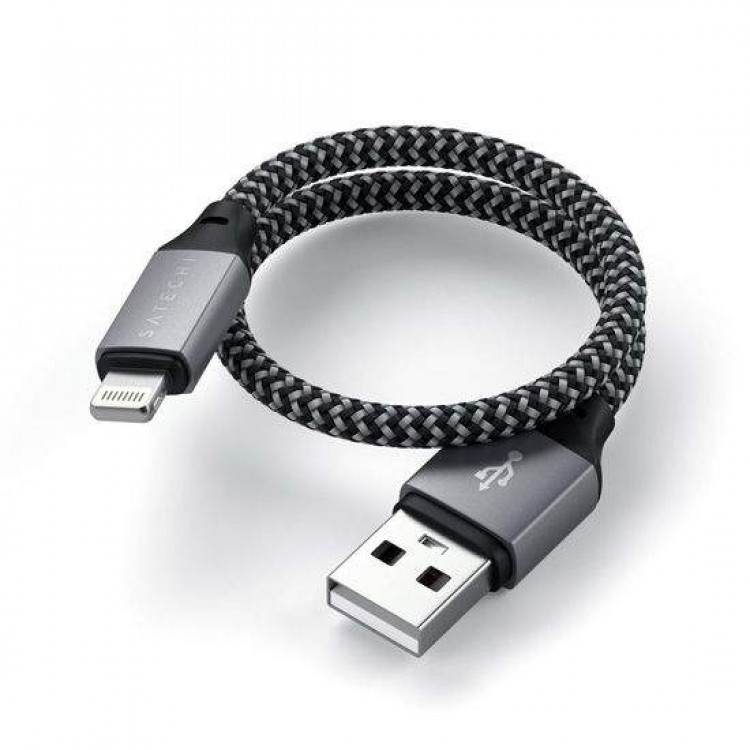 SATECHI Καλώδιο MFi Certified USB-A σε lightning 0.25μ. (25εκ.) - SA-ST-TAL10M