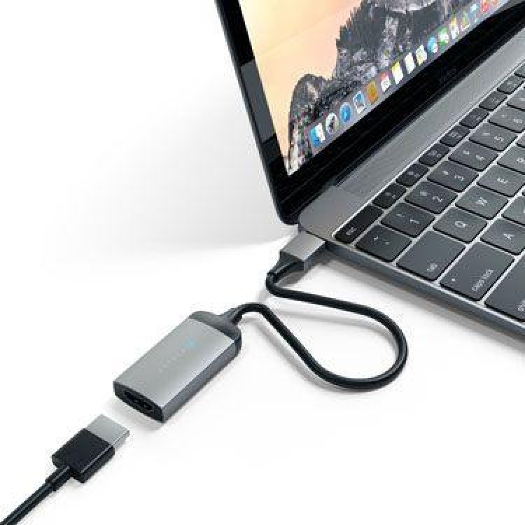 SATECHI Αλουμινίου μετατροπέας USB-C σε HDMI 4K 60HZ - ΓΚΡΙ - SA-ST-TC4KHAM