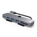 Satechi Αλουμινίου USB-C CLAMP HUB PRO για Apple iMac με USB-C / USB / SD & MICRO SD - ΓΚΡΙ - SA-ST-TCIMHM