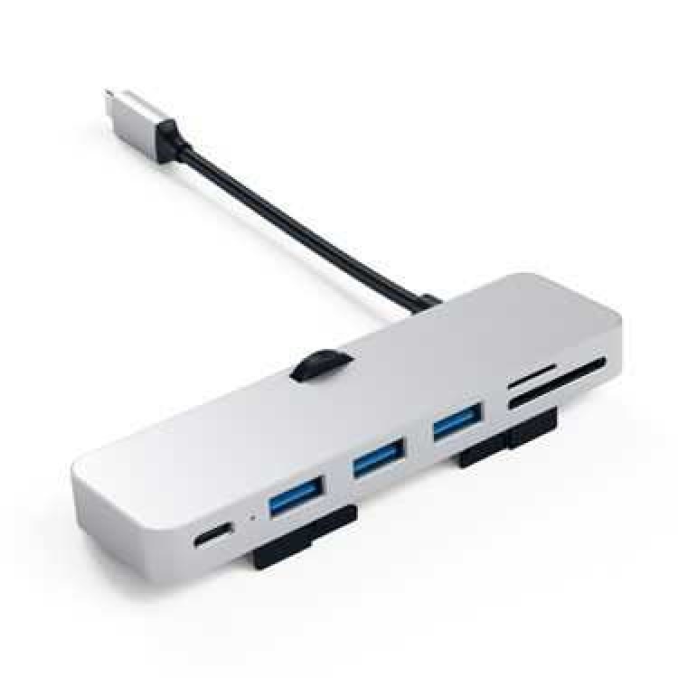 Satechi Αλουμινίου USB-C CLAMP HUB PRO για Apple iMac με USB-C / USB / SD & MICRO SD - ΑΣΗΜΙ - SA-ST-TCIMHS