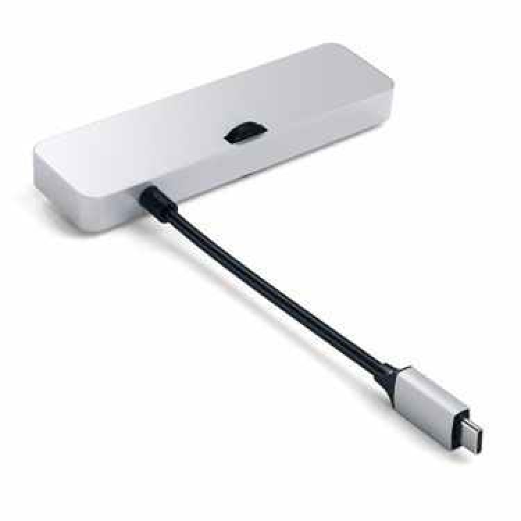 Satechi Αλουμινίου USB-C CLAMP HUB PRO για Apple iMac με USB-C / USB / SD & MICRO SD - ΑΣΗΜΙ - SA-ST-TCIMHS