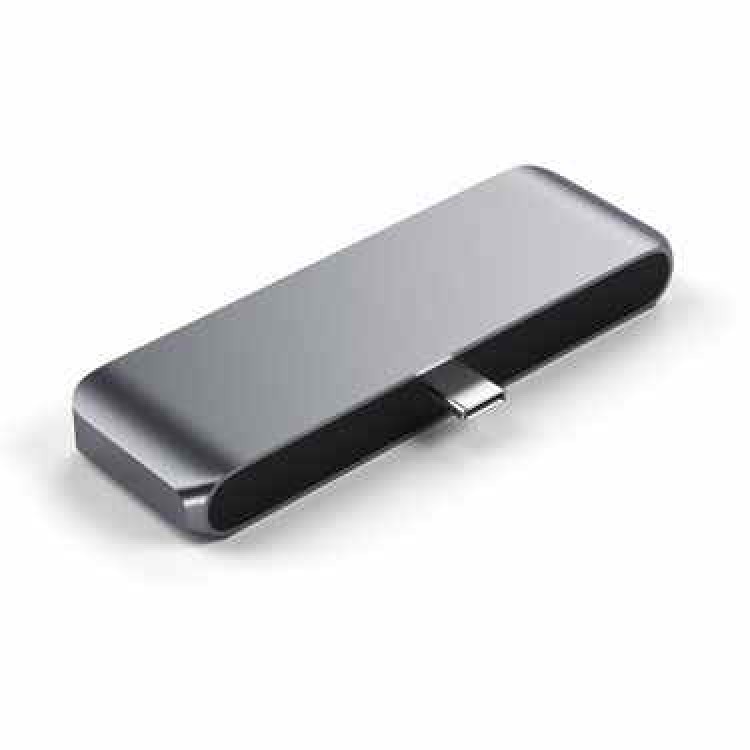 Satechi Αλουμινίου USB-C PD Mobile Pro Hub, 4K HDMI, USB 3.0 & 3.5mm Audio - ΓΚΡΙ - SA-ST-TCMPHM