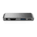 Satechi Αλουμινίου USB-C PD Mobile Pro Hub, 4K HDMI, USB 3.0 & 3.5mm Audio - ΓΚΡΙ - SA-ST-TCMPHM