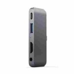 Satechi Αλουμινίου USB-C PD Mobile Pro Hub, 4K HDMI, USB 3.0 & 3.5mm Audio - ΓΚΡΙ - SA-ST-TCMPHM