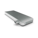 Satechi USB-C Passthrough Hub Adapter 4X Θύρες USB-A 3.0 Αλουμινίου, 5-σε-1 - ΓΚΡΙ - SA-ST-TCUPM