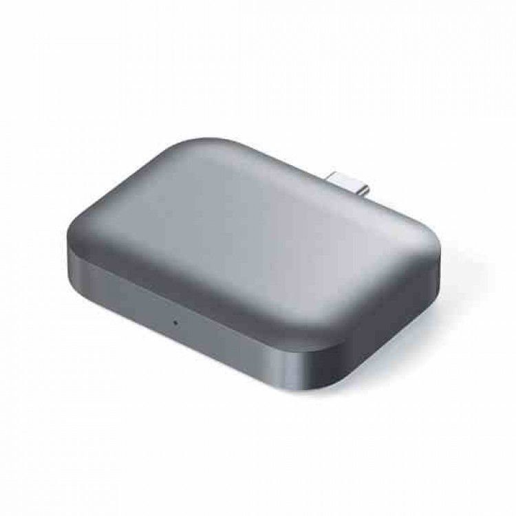 Satechi USB-C Ασύρματος φορτιστής Dock για Apple Airpods 1 / 2 - Space Gray - SA-ST-TCWCDM