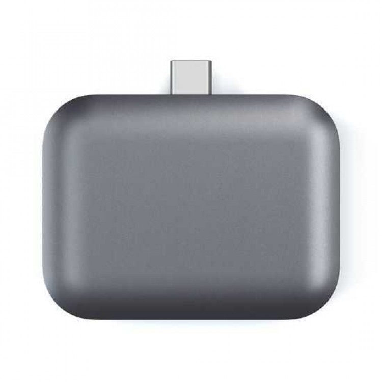 Satechi USB-C Ασύρματος φορτιστής Dock για Apple Airpods 1 / 2 - Space Gray - SA-ST-TCWCDM