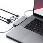 Satechi Αλουμινίου USB-C Pro Hub Mini Multiport Adapter για Apple MacBook Pro M1,M2,M3 series (2016-2024) - Γκρι - SA-ST-UCPHMIM