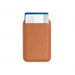 SATECHI Δερμάτινο universal MagSafe Μαγνητικό Πορτοφόλι πιστωτικών καρτω΄ν με Βάση στήριξης - ΠΟΡΤΟΚΑΛΙ - SA-ST-VLWO