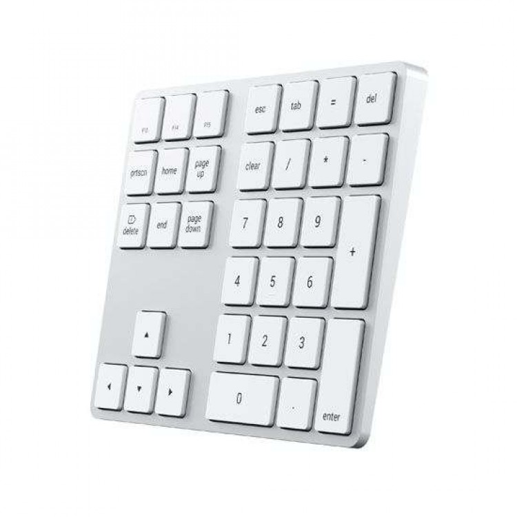 SATECHI BLUETOOTH EXTENDED Ασύρματο αριθμητικό πληκτρολ΄όγιο 34 πλήκτρων, aluminium design, MacOS - ΑΣΗΜΙ - SA-ST-XLABKS