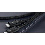 SATECHI Braided Thunderbolt 5 Pro, USB-C / USB-C ,120Gpbs Καλώδιο μεταφοράς δεδομένων & Φόρτισης 240W PD 1μ. - SA-ST-YTB5100K