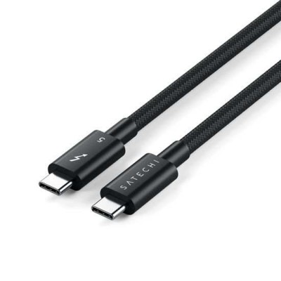 SATECHI Braided Thunderbolt 5 Pro, USB-C / USB-C ,120Gpbs Καλώδιο μεταφοράς δεδομένων & Φόρτισης 240W PD 1μ. - SA-ST-YTB5100K
