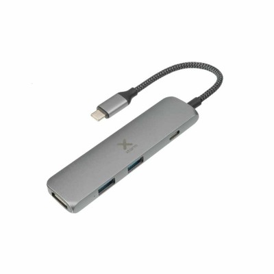XTORM Aluminum Multi-Port USB-C Hub 4-in-1 with braided cable - SILVER - XT-XC203 
