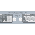 SATECHI Slim SM3 108 πλήκτρων Μηχανικό Bluetooth LED Backlit Ασύρματο Gaming πληκτρολόγιο για Apple Mac, iMac, Macbook, Windows PCS - QWERTY - ΓΚΡΙ - ST-KSM3LT-EN