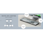 SATECHI Slim SM3 108 πλήκτρων Μηχανικό Bluetooth LED Backlit Ασύρματο Gaming πληκτρολόγιο για Apple Mac, iMac, Macbook, Windows PCS - QWERTY - ΓΚΡΙ - ST-KSM3LT-EN