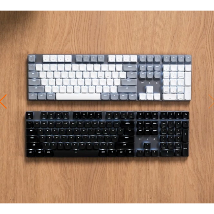 SATECHI Slim SM3 108 πλήκτρων Μηχανικό Bluetooth LED Backlit Ασύρματο Gaming πληκτρολόγιο για Apple Mac, iMac, Macbook, Windows PCS - QWERTY - ΓΚΡΙ - ST-KSM3LT-EN