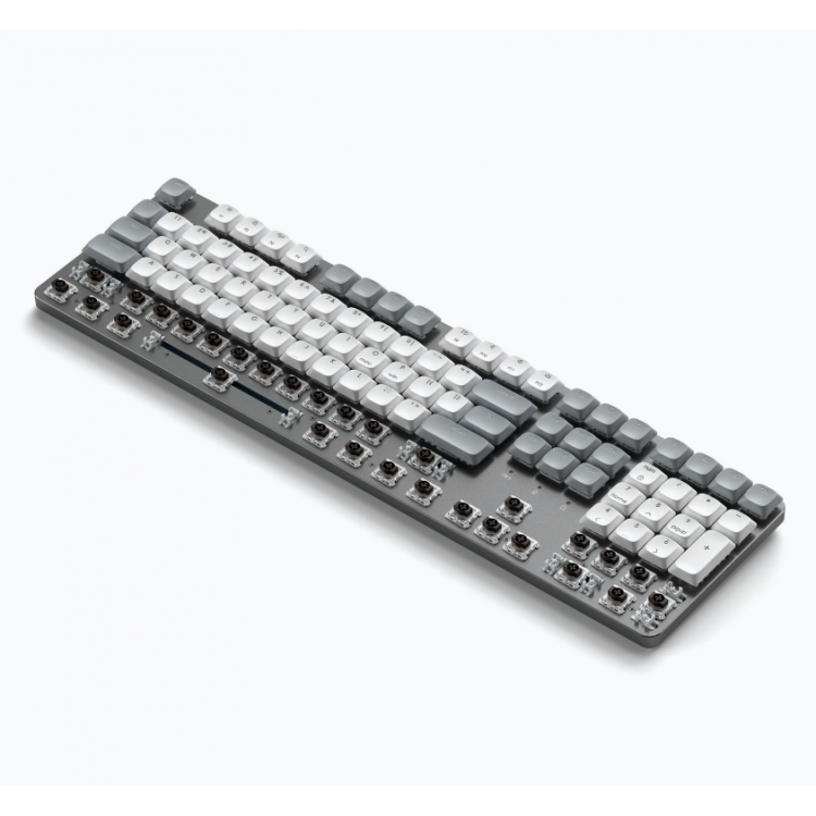 SATECHI Slim SM3 108 πλήκτρων Μηχανικό Bluetooth LED Backlit Ασύρματο Gaming πληκτρολόγιο για Apple Mac, iMac, Macbook, Windows PCS - QWERTY - ΓΚΡΙ - ST-KSM3LT-EN