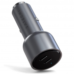 SATECHI 40W Διπλός φορτιστής αυτοκινήτου USB-C PD - ΓΚΡΙ - SA-ST-U2C40CCM 