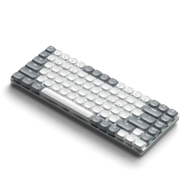 SATECHI Slim SM1 Mechanical Bluetooth LED Backlit Ασύρματο Gaming πληκτρολόγιο για Apple Mac, iMac, Macbook, Windows PCS - QWERTY - ΓΚΡΙ - ST-KSM1LT-EN