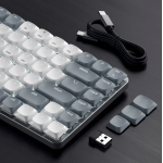 SATECHI Slim SM1 Mechanical Bluetooth LED Backlit Ασύρματο Gaming πληκτρολόγιο για Apple Mac, iMac, Macbook, Windows PCS - QWERTY - ΓΚΡΙ - ST-KSM1LT-EN