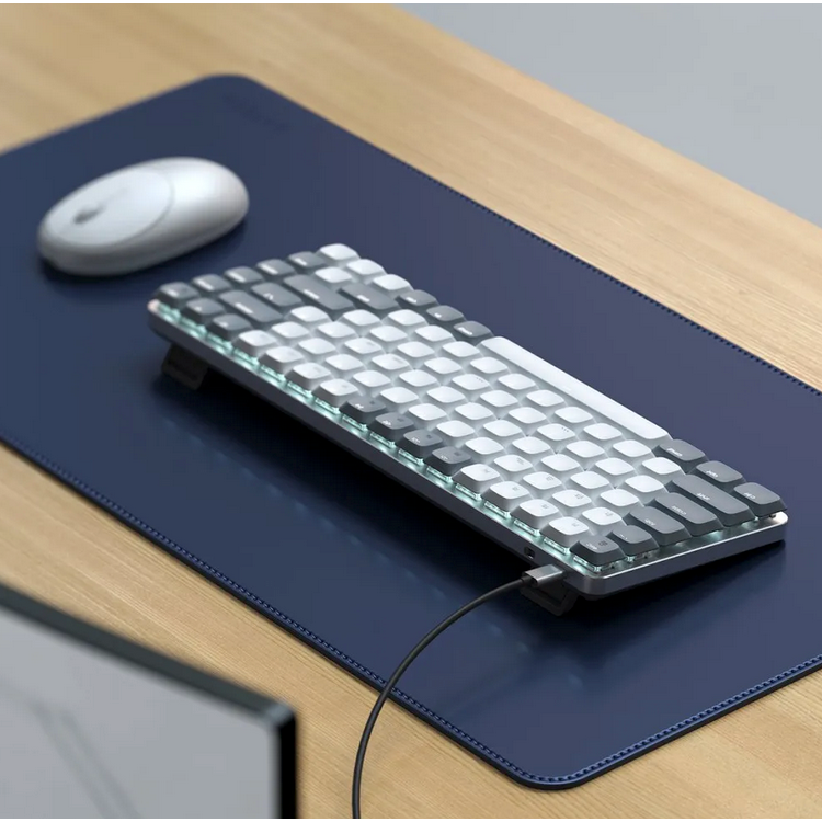 SATECHI Slim SM1 Mechanical Bluetooth LED Backlit Ασύρματο Gaming πληκτρολόγιο για Apple Mac, iMac, Macbook, Windows PCS - QWERTY - ΓΚΡΙ - ST-KSM1LT-EN