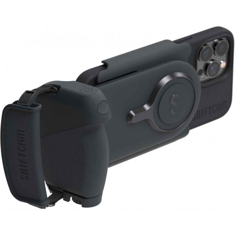 SHIFTCAM ProGrip Starter Kit Smart grip, με Qi2 ασύρματη φόρτιση και ενσωματωμένη μπαταρία - ΜΑΥΡΟ - SC-PG-SK-CH-EN