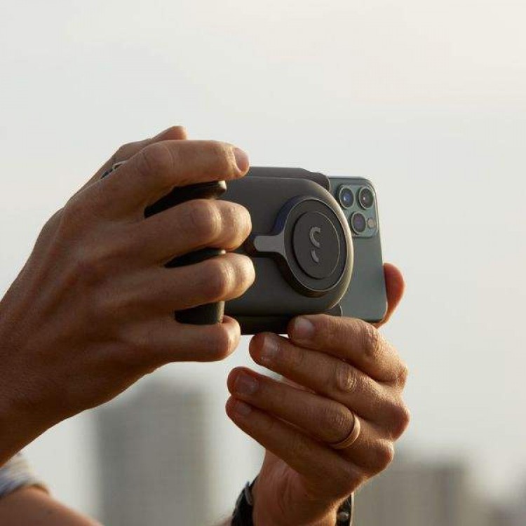 SHIFTCAM ProGrip Starter Kit Smart grip, με Qi2 ασύρματη φόρτιση και ενσωματωμένη μπαταρία - ΜΑΥΡΟ - SC-PG-SK-CH-EN