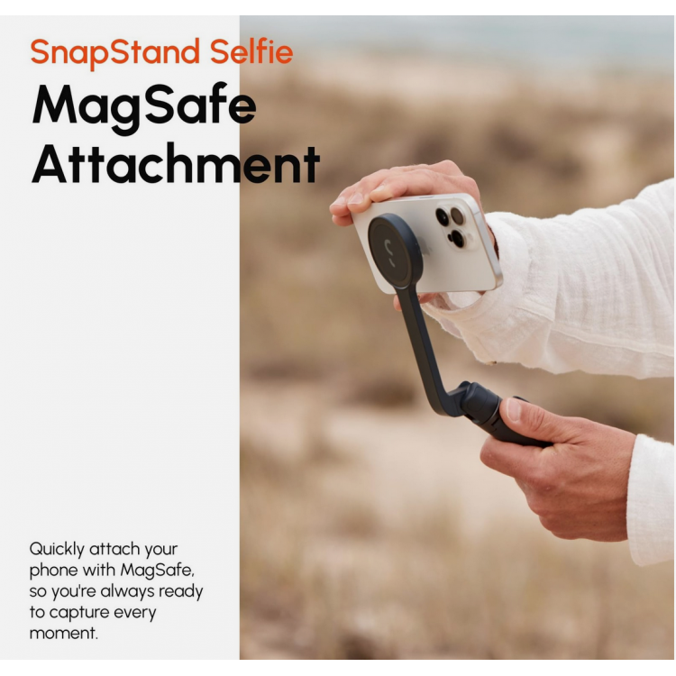 SHIFTCAM SnapStand Universal 3-σε-1 Τρίποδας/μαγνητική βάση Selfie stick για smartphones - Midnight ΜΑΥΡΟ - SC-S-AB02-MN 