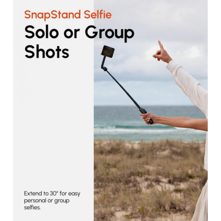 SHIFTCAM SnapStand Universal 3-σε-1 Τρίποδας/μαγνητική βάση Selfie stick για smartphones - Midnight ΜΑΥΡΟ - SC-S-AB02-MN 