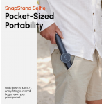 SHIFTCAM SnapStand Universal 3-σε-1 Τρίποδας/μαγνητική βάση Selfie stick για smartphones - Midnight ΜΑΥΡΟ - SC-S-AB02-MN 