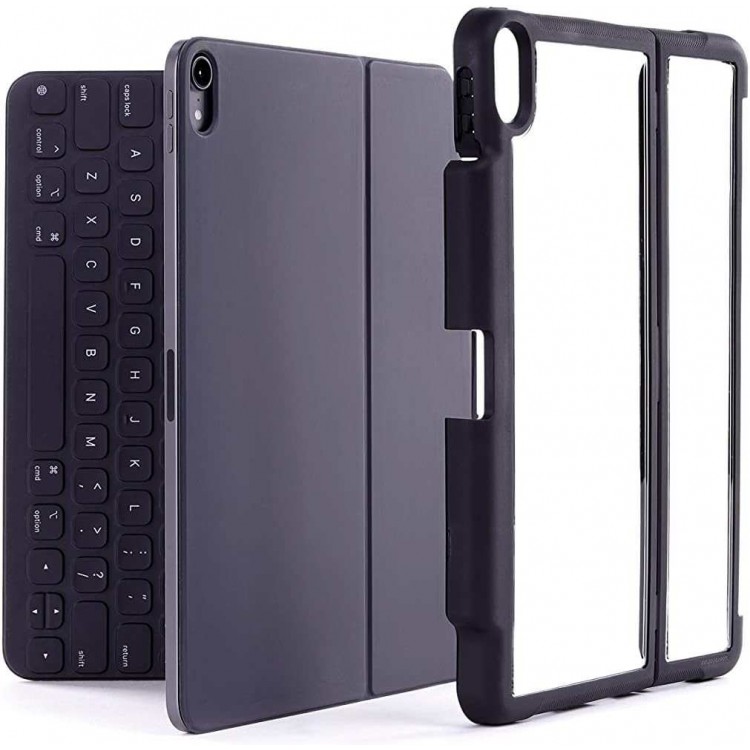 Θήκη STM Dux Shell MagicFolio BOOK με βάση Apple Pencil για Apple iPad PRO 12.9 2018/20/21/22 - 3rd/4th/5th/6th gen - ΜΑΥΡΟ - ST-222-295LZ-01