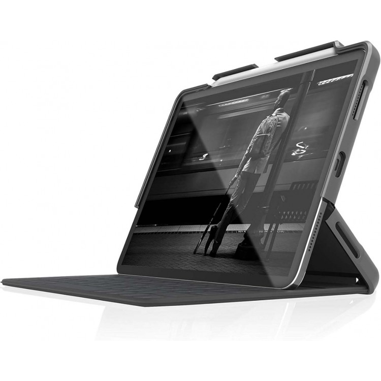Θήκη STM Dux Shell MagicFolio BOOK με βάση Apple Pencil για Apple iPad PRO 12.9 2018/20/21/22 - 3rd/4th/5th/6th gen - ΜΑΥΡΟ - ST-222-295LZ-01