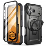 Θήκη SUPCASE UB GRIP PRO MAG MAGSAFE 360 με HD Προστασία οθόνης/βάση στήριξης/δακτυλίδι για APPLE iPhone 17 PRO MAX 6.9 5G 2025 - ΜΑΥΡΟ
