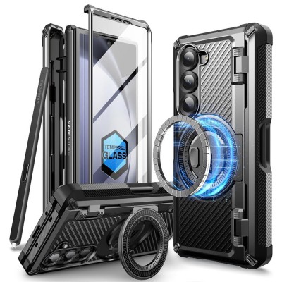 Θήκη SUPCASE Unicorn Beetle Pro MagSafe με KICK STAND, S Pen θήκη για Samsung Galaxy Z FOLD 6 5G 2024 - Μαύρο