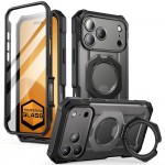 Θήκη SUPCASE UB GRIP PRO MAG MAGSAFE 360 με HD Προστασία οθόνης/βάση στήριξης/δακτυλίδι για APPLE iPhone 17 PRO MAX 6.9 5G 2025 - ΜΑΥΡΟ