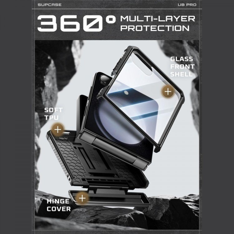 Θήκη SUPCASE UNICORN BEETLE PRO για Samsung Galaxy Z FLIP 7 5G 2025 - ΜΑΥΡΟ
