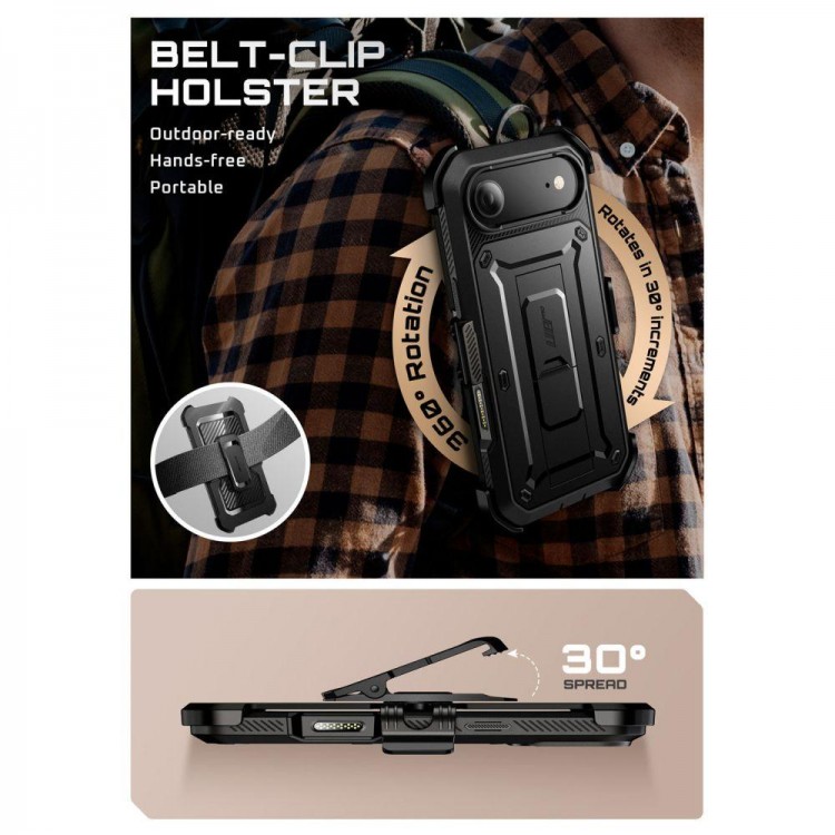 Θήκη SUPCASE UNICORN BEETLE PRO για Apple IPHONE 17 AIR 6.6 5G 2025 - ΜΑΥΡΟ
