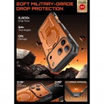 Θήκη SUPCASE UB GRIP PRO MAG MAGSAFE 360 με HD Προστασία οθόνης/βάση στήριξης/δακτυλίδι για APPLE iPhone 17 PRO 6.3 5G 2025 - ΔΙΑΦΑΝΟ/ΚΟΡΑΛ ΠΟΡΤΟΚΑΛΙ