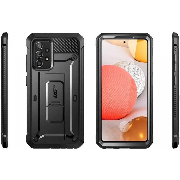 Θήκη SUPCASE UNICORN BEETLE PRO για SAMSUNG GALAXY A52 LTE/5G 2021 με ΠΡΟΣΤΑΣΙΑ ΟΘΟΝΗΣ 5Η - MAYΡΗ