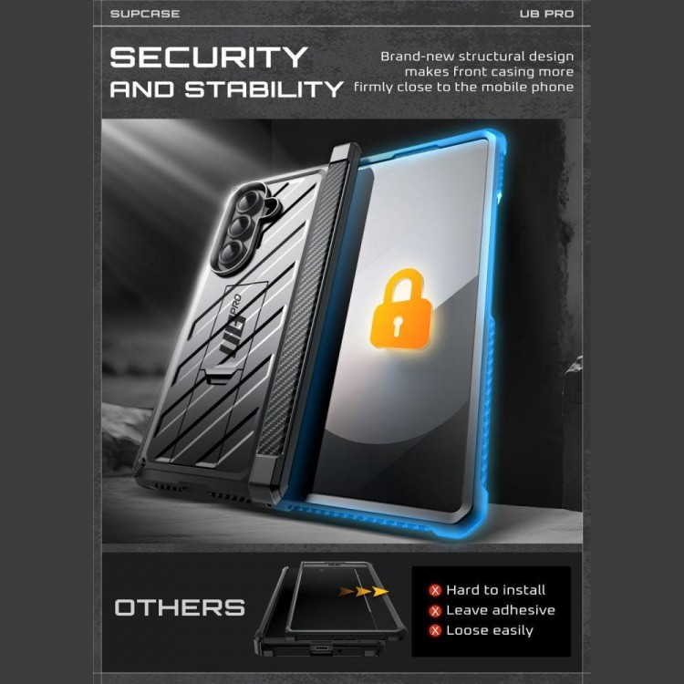 Θήκη SUPCASE UNICORN BEETLE PRO για Samsung GALAXY Z FOLD 7 2025 - ΜΑΥΡΟ